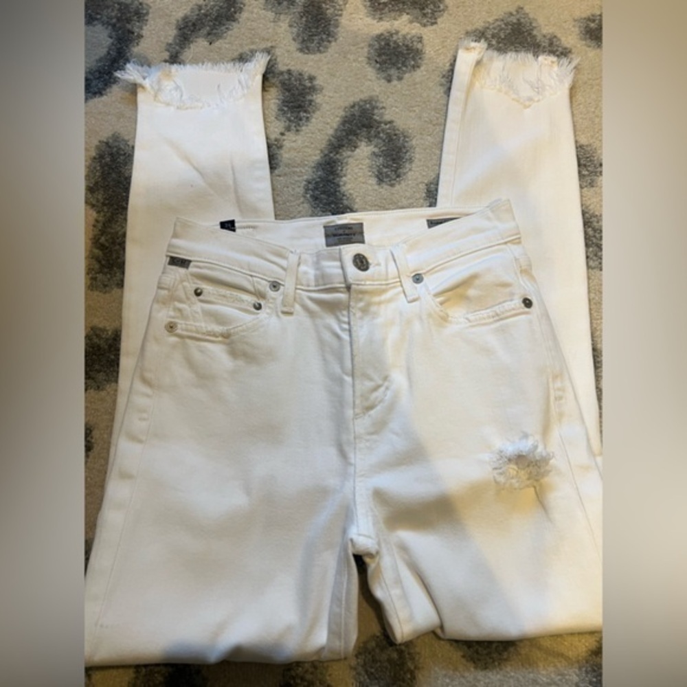 CITIZENS OF HUMANITY ROCKET CROP HIGH RISE SKINNY JEANS SIZE 24